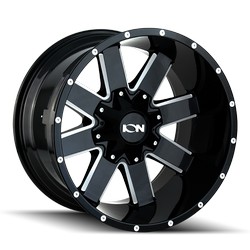 141 (141) GLOSS BLACK/MILLED SPOKES 20x9 6x135 et0 cb106