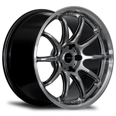 AV-40 HYPER BLACK / MACHINED LIP 18x10.5 5x114.3 et22 cb73.1