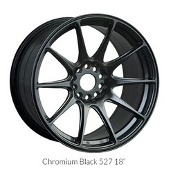 XXR 527 Chromium Black 18x9.75 5x100/5x114.3 et35 cb73.1